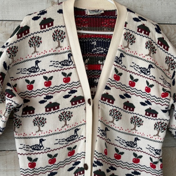 Northern Reflections Cottagecore cotton cardigan Sweater - Picture 5 of 11